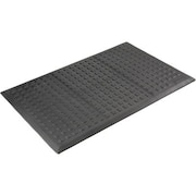 TENNESEE MAT CO Wearwell Rejuvenator Squared Interlocking Tile 5/8in Thick 2' x 3' Black 502.58X2X3BK